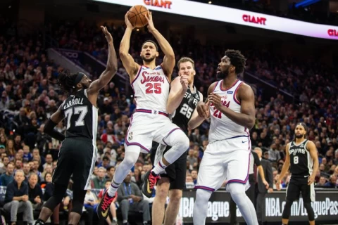 費城76人留不住西蒙斯（Ben Simmons）。法新社