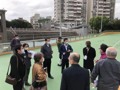 (附件照片4)1110224-1-111年1月6日,會勘桃園市滑輪溜冰預定競賽場地。體育署提供