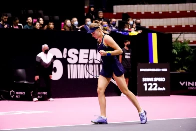 雅絲特蓮絲卡(Dayana Yastremska)爆冷打進4強。摘自里昂推特