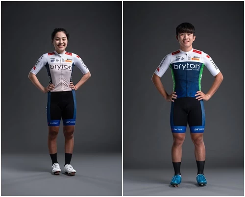 Bryton Racing Team今年兩名生力軍邱聖芯(左)、李靖昌。官方提供