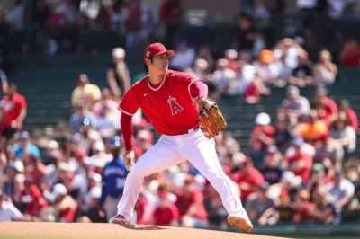 大谷翔平先發狂飆5K。摘自天使推特