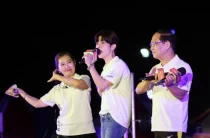111年全中運代言人畢書盡（中）受邀出席。蔡宗憲攝