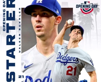 道奇開幕戰先發是「少主」畢爾勒(Walker Buehler)。摘自道奇推特
