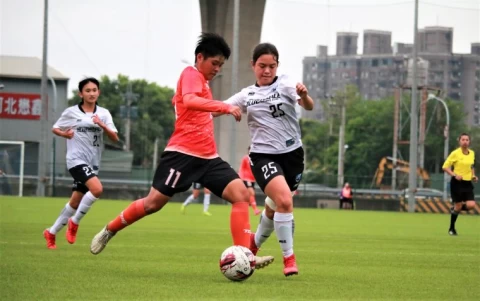 惠文高中11號高一李翊瑄今日梅開二度表現。大會提供