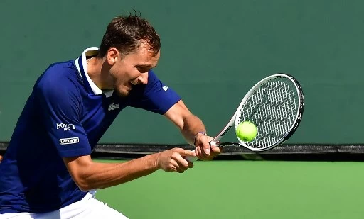 世界第2梅德韋傑夫(Daniil Medvedev)若邁阿密晉8強就可以重新回到世界第一。法新社