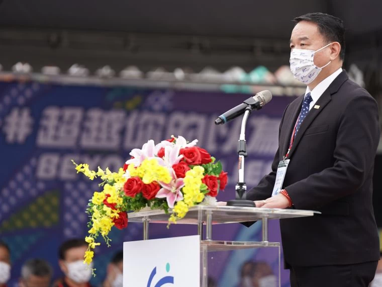 國立體育大學校長邱炳坤。大會提供