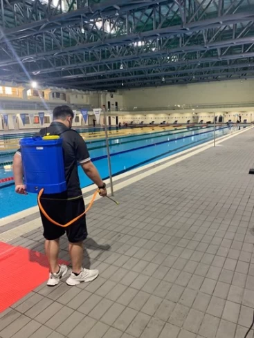 台中市舉辦全國身障運加強落實各項防疫措施。(台中市運動局提供)