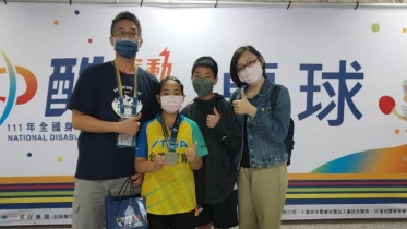 10歲桌球女孩陳喬妤。(大會提供)