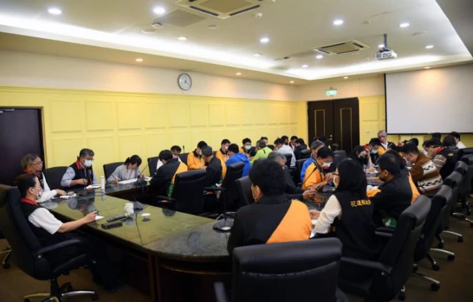 花蓮縣政府今天召開全中運延賽應變會議。花蓮縣政府提供