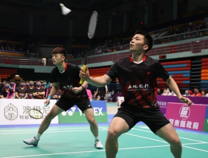 「麟洋配」王齊麟/李洋四戰全勝不失一局。李天助攝