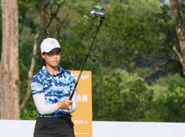 業餘女子A組陳薇安首回合69桿(-3)暫居領先。TLPGA提供_葉勇宏攝
