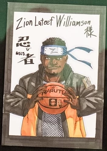 岸本齊史繪製火影版Zion。摘自Abdul Zoldyck推特