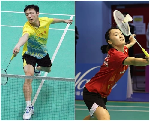 台將王子維(左)、許玟琪晉亞錦賽16強。合成照片