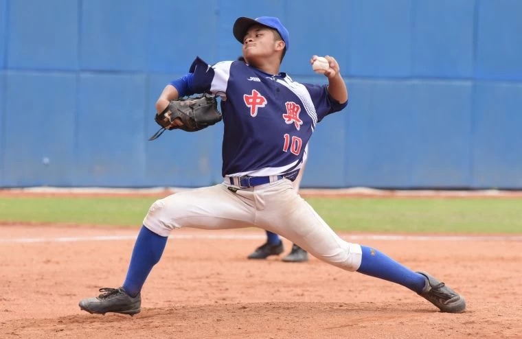 南投縣左投蔡靖4.2局先發錯失勝投。大會提供