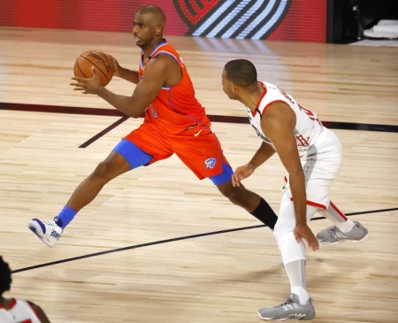 Chris Paul 14投14中創新紀錄。法新社