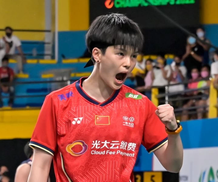 中國王祉怡以非種子身份奪下冠軍。摘自亞洲羽球推特