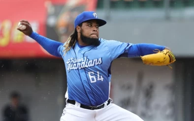 威迪茲是本季富邦首位拿勝投的先發投手。富邦悍將提供