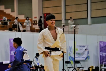台東大學林崇佑也是楊勇緯在國家隊的隊友。王筑攝
