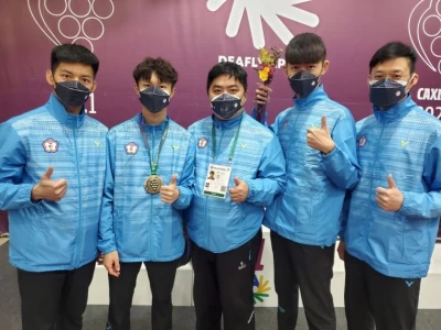 桌球選手王顗翔於男子單打項目斬獲銅牌。體育署提供