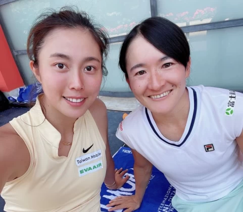 詹皓晴/青山修子組合晉羅馬賽女雙8強。劉雪貞提供