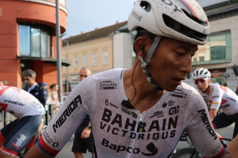 台將馮俊凱在環匈牙利賽跑出佳績。Team Bahrain Victorious提供