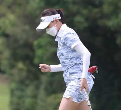 第一回合陳敏柔71桿(-1)暫並列第一。鍾豐榮攝影