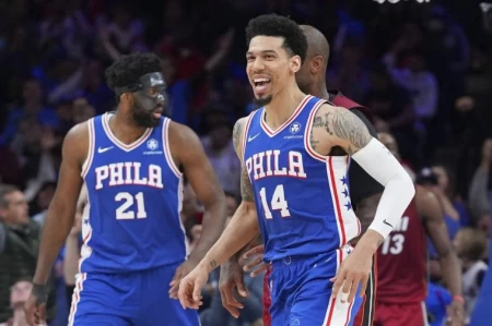 Danny Green開嗆Beverley。法新社