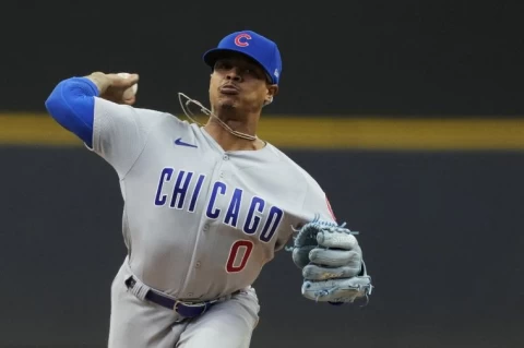 史卓曼(Marcus Stroman),今年的狀態有慢慢回穩的跡象。法新社