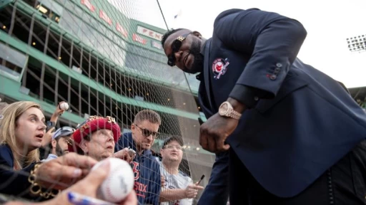 紅襪為歐提茲(David Ortiz)舉辦名人堂儀式。摘自紅襪推特