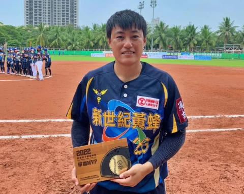 潘竹瑜拿下MVP。(中華民國壘球協會提供)