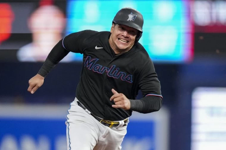 賈西亞(Avisail Garcia)遭主審「離譜判決」。法新社