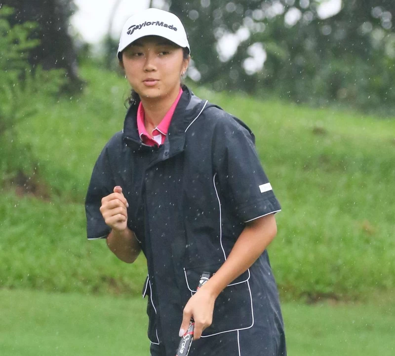 劉芃姍第一回合打出68桿 4佳績單獨領先。TLPGA提供/葉勇宏攝影