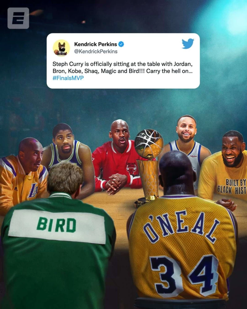 curry的歷史地位也是外國媒體討論的焦點。摘自ESPN推特