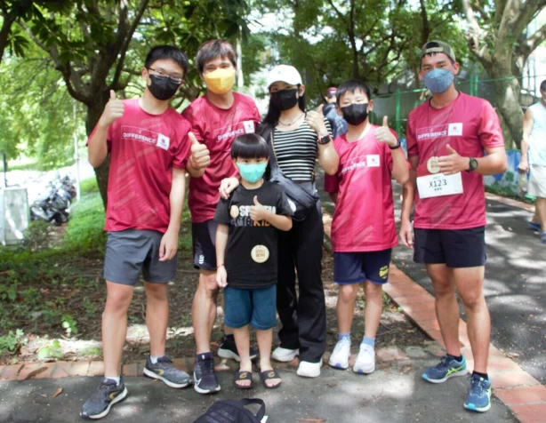 來自板橋的蘇玉龍一家人。中華民國定向越野協會提供