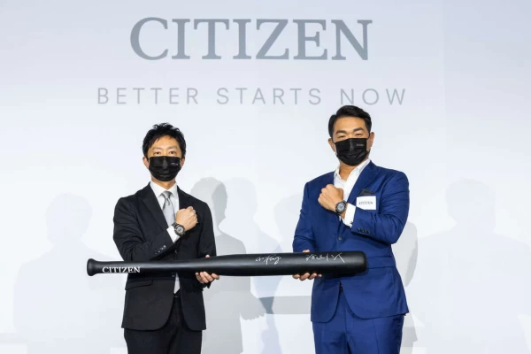 彭政閔卸下了選手身分擔任球隊主管副領隊如今再跨界出任CITIZEN男錶代言人。官方提供