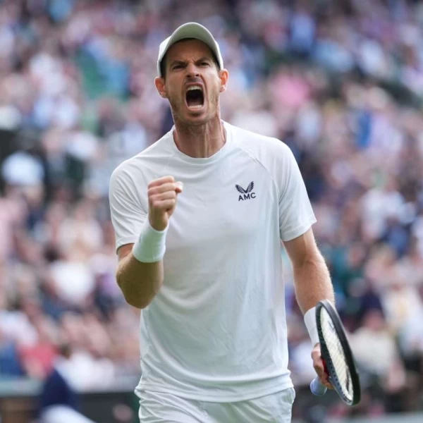 Andy Murray 遭轟 36 記 ACE 輸球。摘自溫網推特