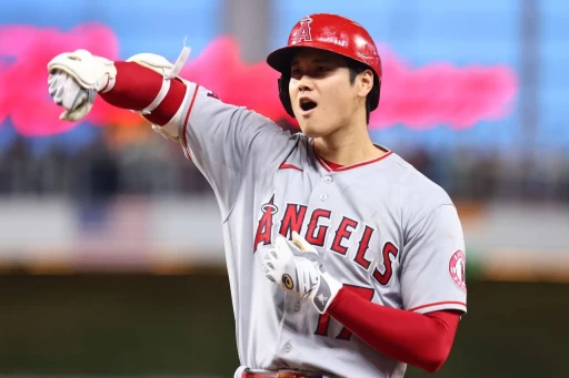 大谷翔平狂飆 10 次三振奪 5 連勝。摘自天使推特