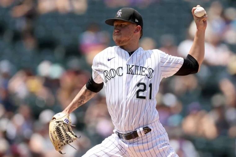 科羅拉多洛磯先發投手弗里蘭 (Kyle Freeland)。法新社