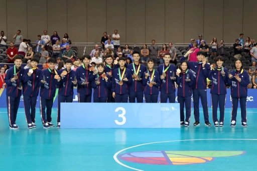 伯明罕世界運動會合球隊勇奪銅牌。體育署提供