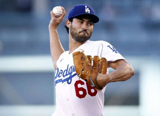 道奇先發投手Mitch White,近7場僅有0勝2敗,ERA來到3.51、WHIP卻只有1.29的不及格表現。法新社