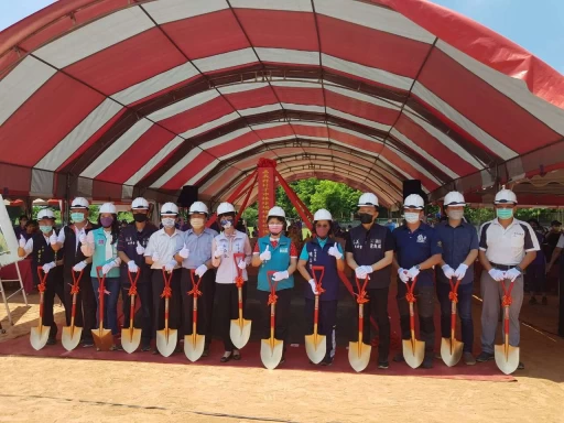 嘉義縣朴子棒球場整建工程開工動土。體育署提供