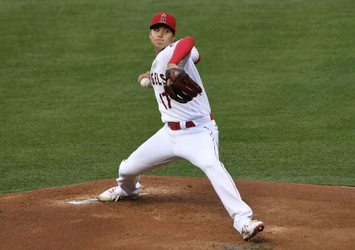 天使先發投手大谷翔平,近7場收下6勝1敗,ERA來到1.57、WHIP是0.83的絕好成績。法新社