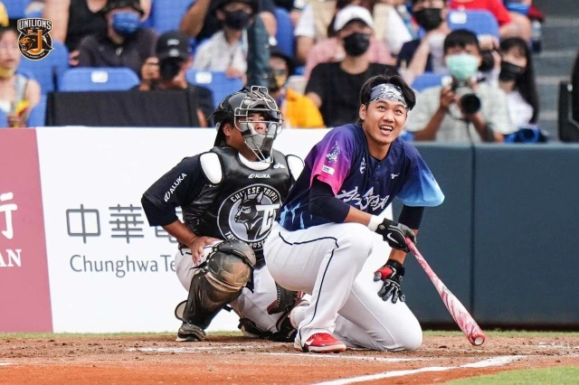 林子豪20歲4個月奪冠,史上最年輕。統一獅提供