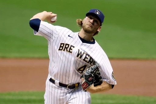釀酒人先發投手巴斯恩(Corbin Burnes),近7場獲得4勝,ERA來到1.96、WHIP是0.87的好成績。法新社