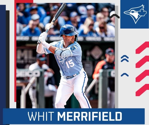 多倫多藍鳥在最後一刻換來堪薩斯皇家快腿梅里菲爾德(Whit Merrifield)。摘自藍鳥推特