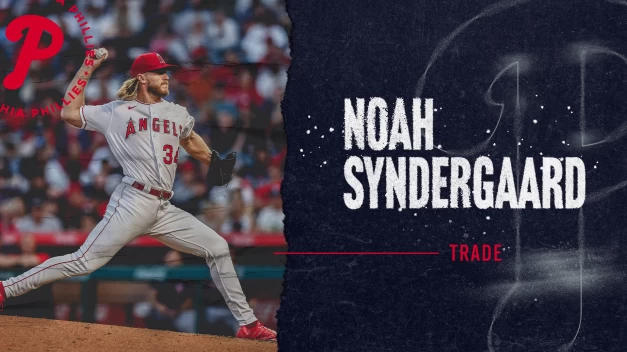 費城人先發投手派出雷神(Noah Syndergaard),防禦率3.82,雷神降臨費城首度登板。摘自費城人推特