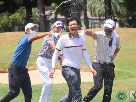 三花青少年邀請賽男子A組冠軍葉佳胤。鍾豐榮攝影