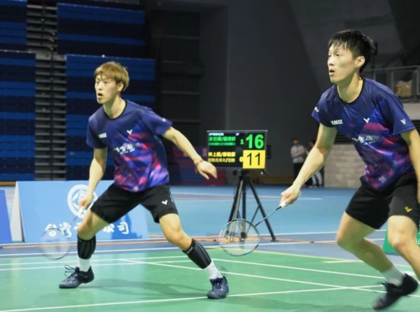 合庫李哲輝/楊博軒組合晉32強。資料照片
