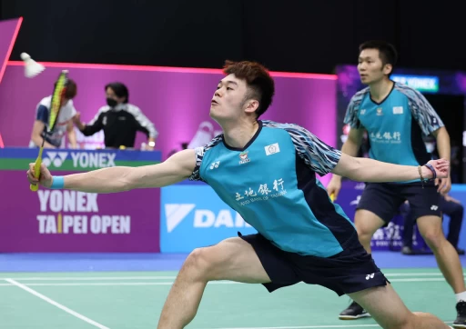王齊麟/李洋經過三局的台灣大戰獲勝晉16強。資料照片
