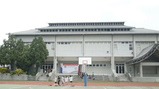 比賽在南投中興國中體育館進行。姚瑞宸攝